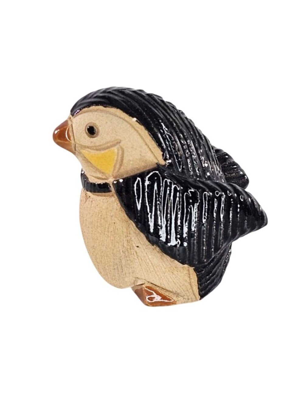 Artesania Rinconada Penguin Baby Miniature Figurine Wings Back Cute Kitsch